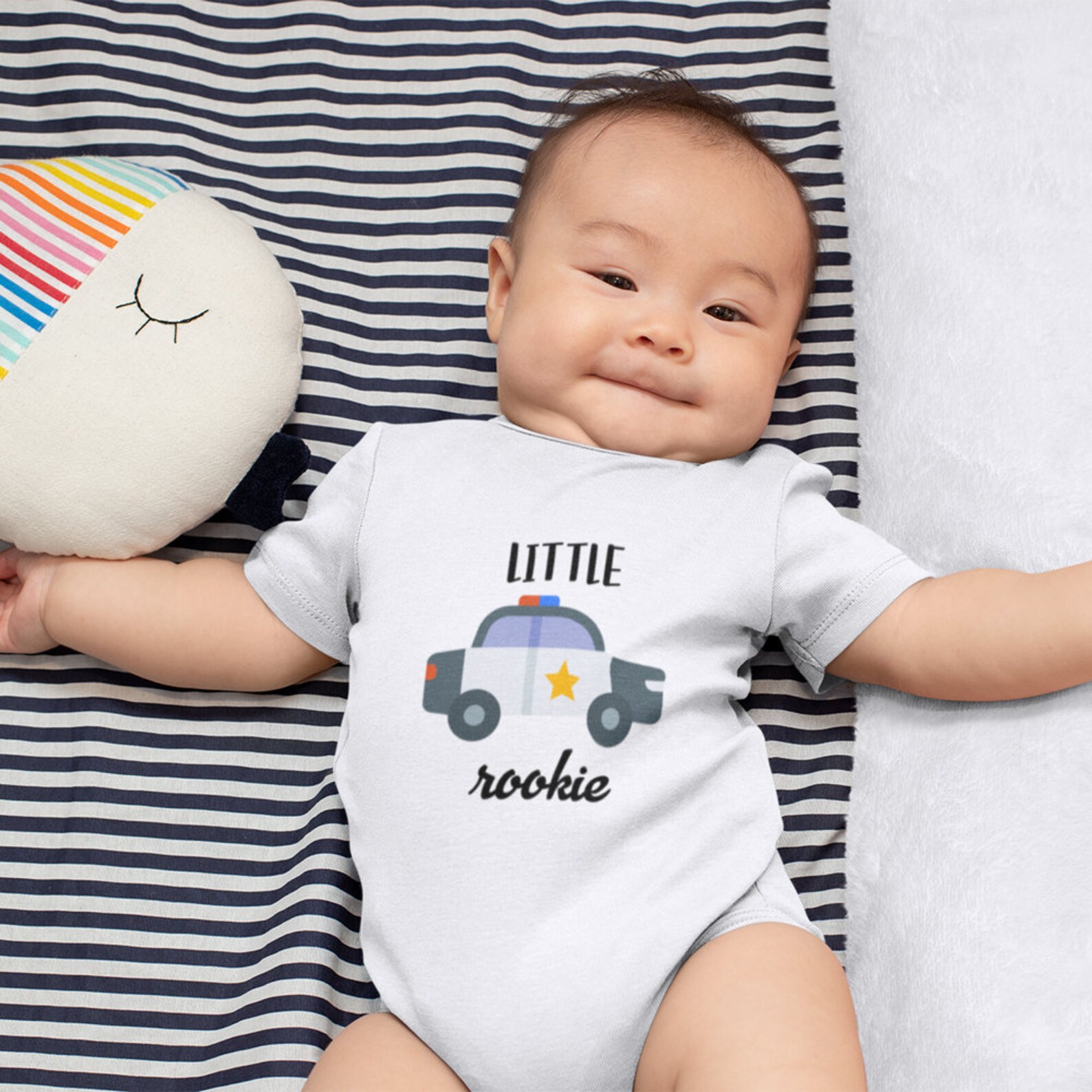 Police Baby Onesie® Little Rookie Baby Onesie® Baby Shower Etsy