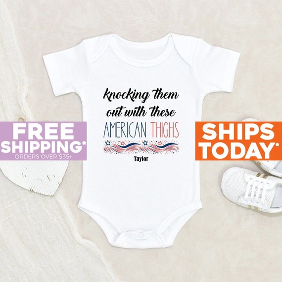 Baby clothes with cheap name on them