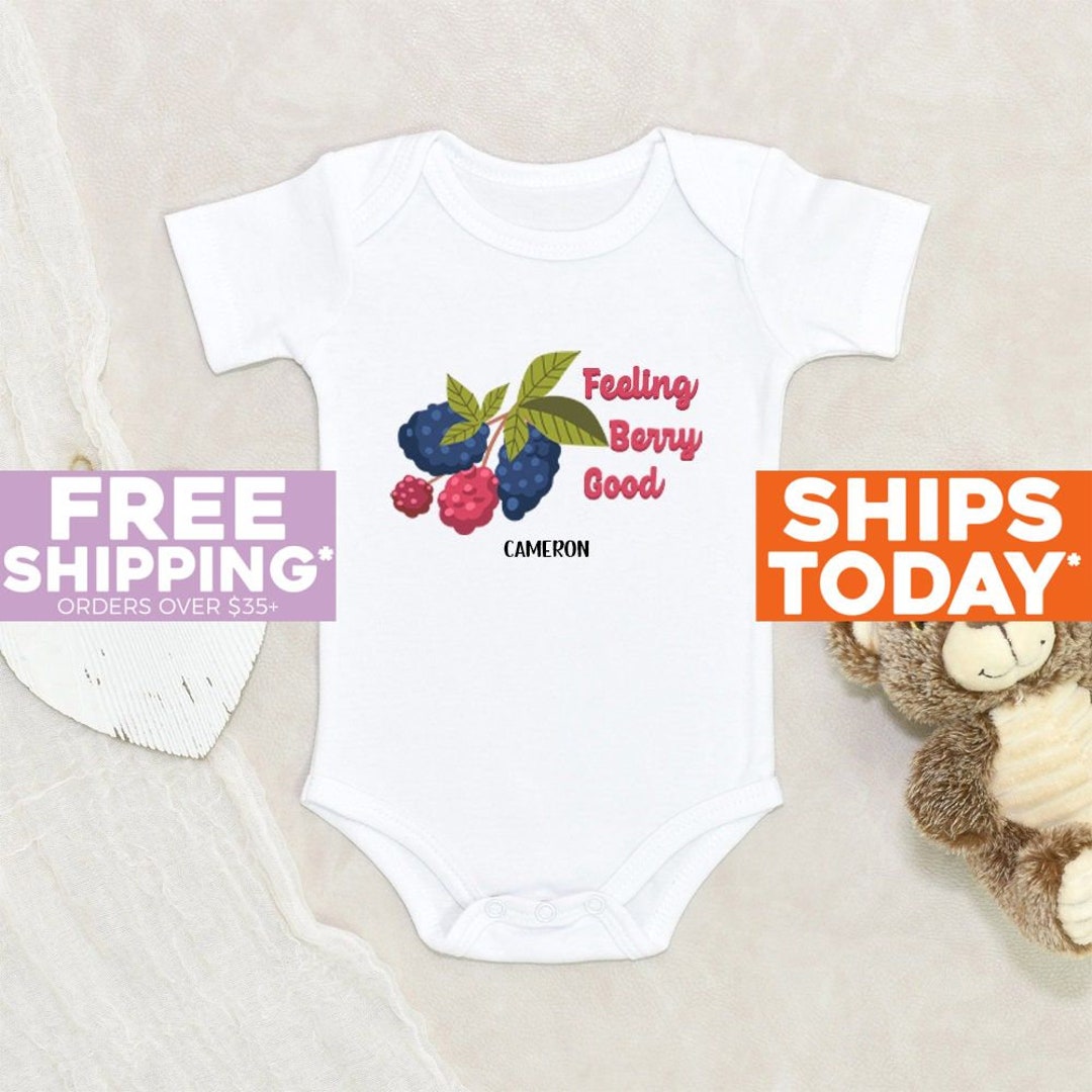 Berries Baby Onesie® Feeling Berry Good Personalized Baby Onesie® Cute