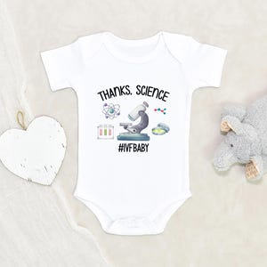 Baby Shower Gift Thank You A Lot Science Onesie® Baby Cute IVF Baby Onesie® Pregnancy Announcement Bodysuit IVF Onesie® Cute Baby Clothing