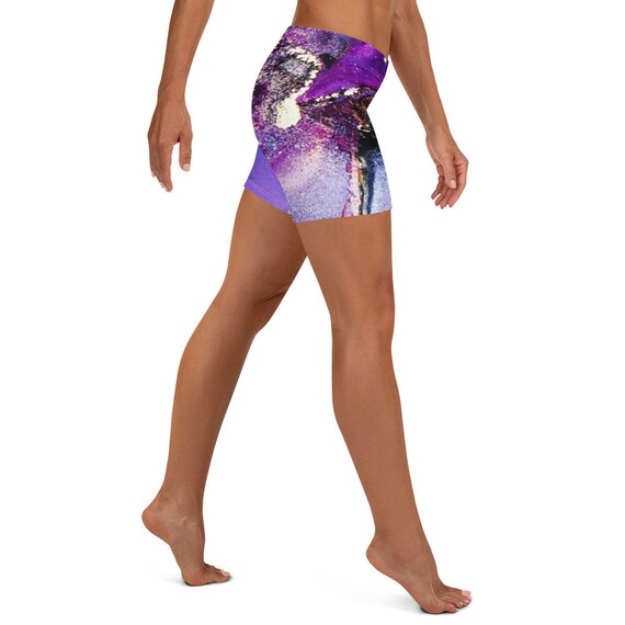 purple bike shorts