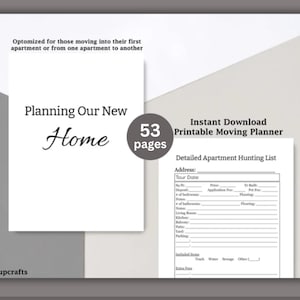 Moving Planner, Printable Apartment Hunting Checklist, Moving Binder, Apartment Renting Process, Relocation Guide, Guide for Renters