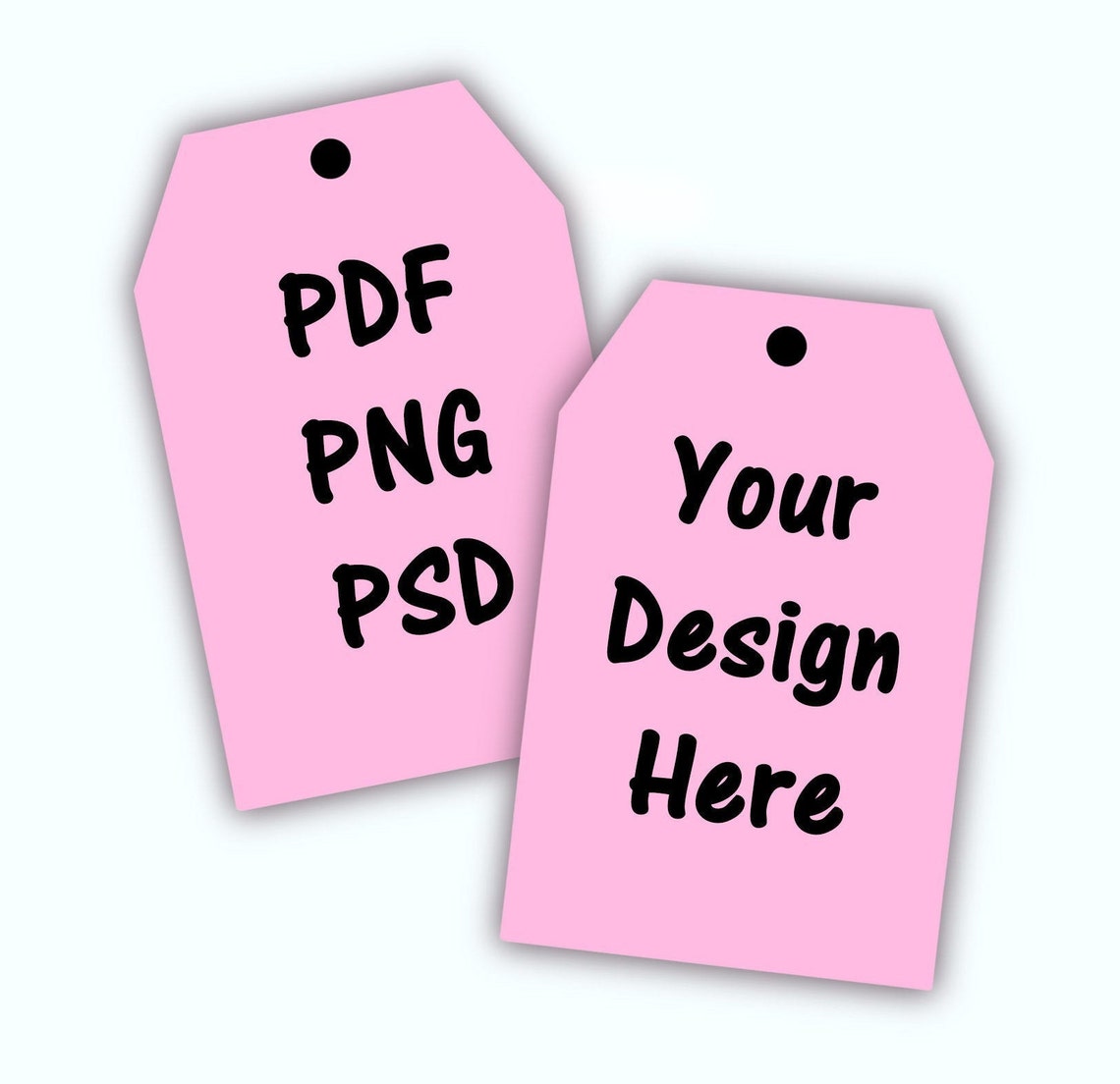 Printable Tag Template Pink, DIY Tags, Tags Blank, Hang Tags Template ...
