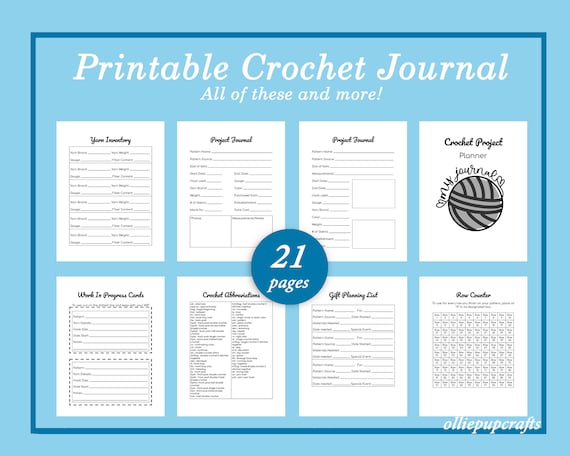 Digital Crochet Pattern Journal, Digital Crochet Notebook, Crochet Project  Planner for Ipad, Project Tracker, Crochet Pattern Tracker 