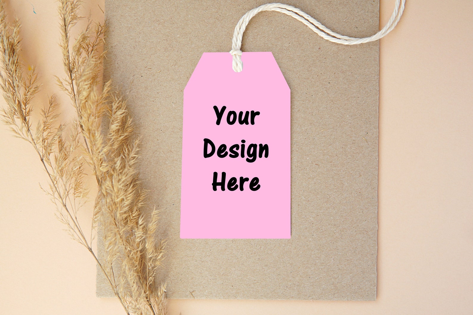 Printable Tag Template Pink, DIY Tags, Tags Blank, Hang Tags Template ...