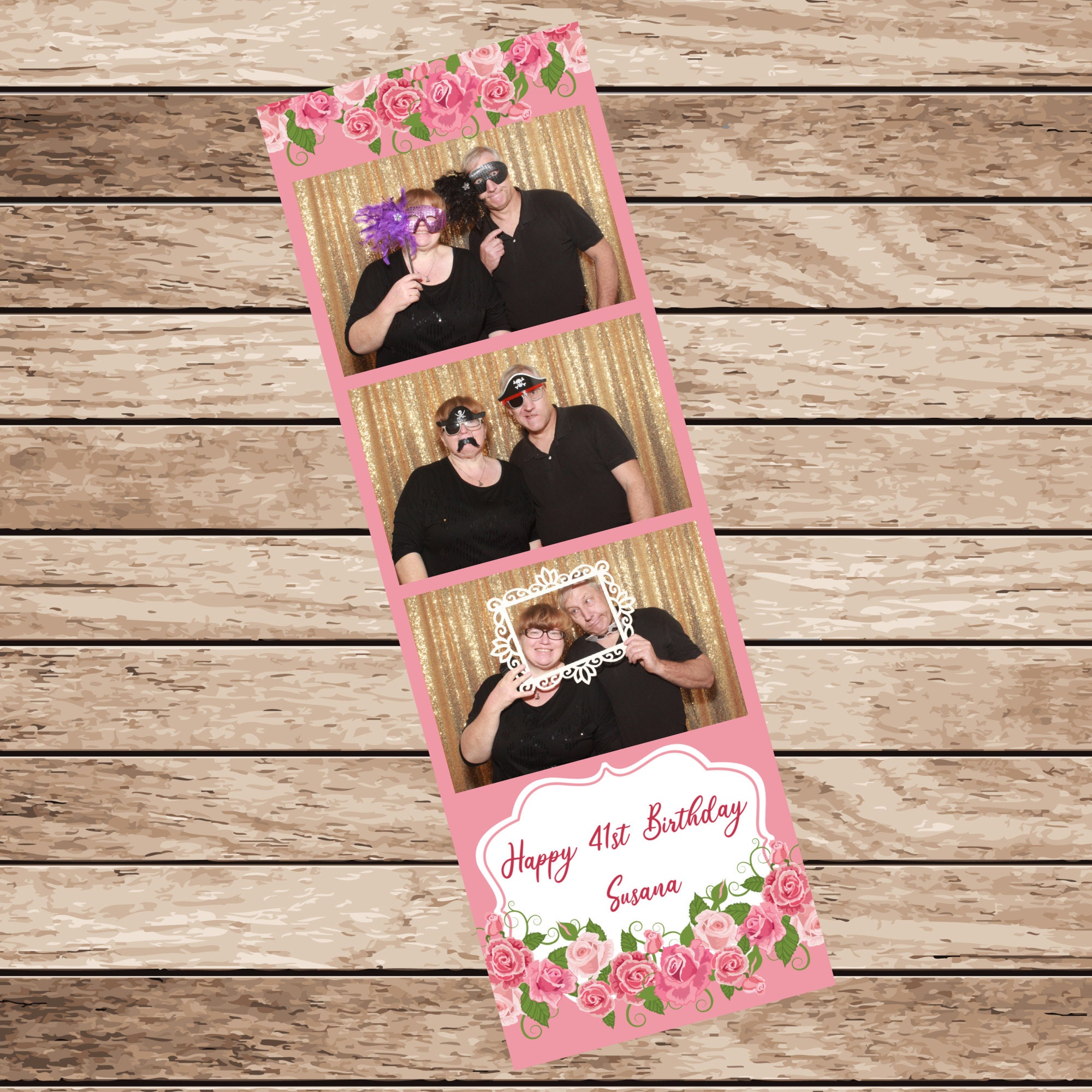 roses-2x6-photo-booth-strip-template-quincea-era-wedding-etsy