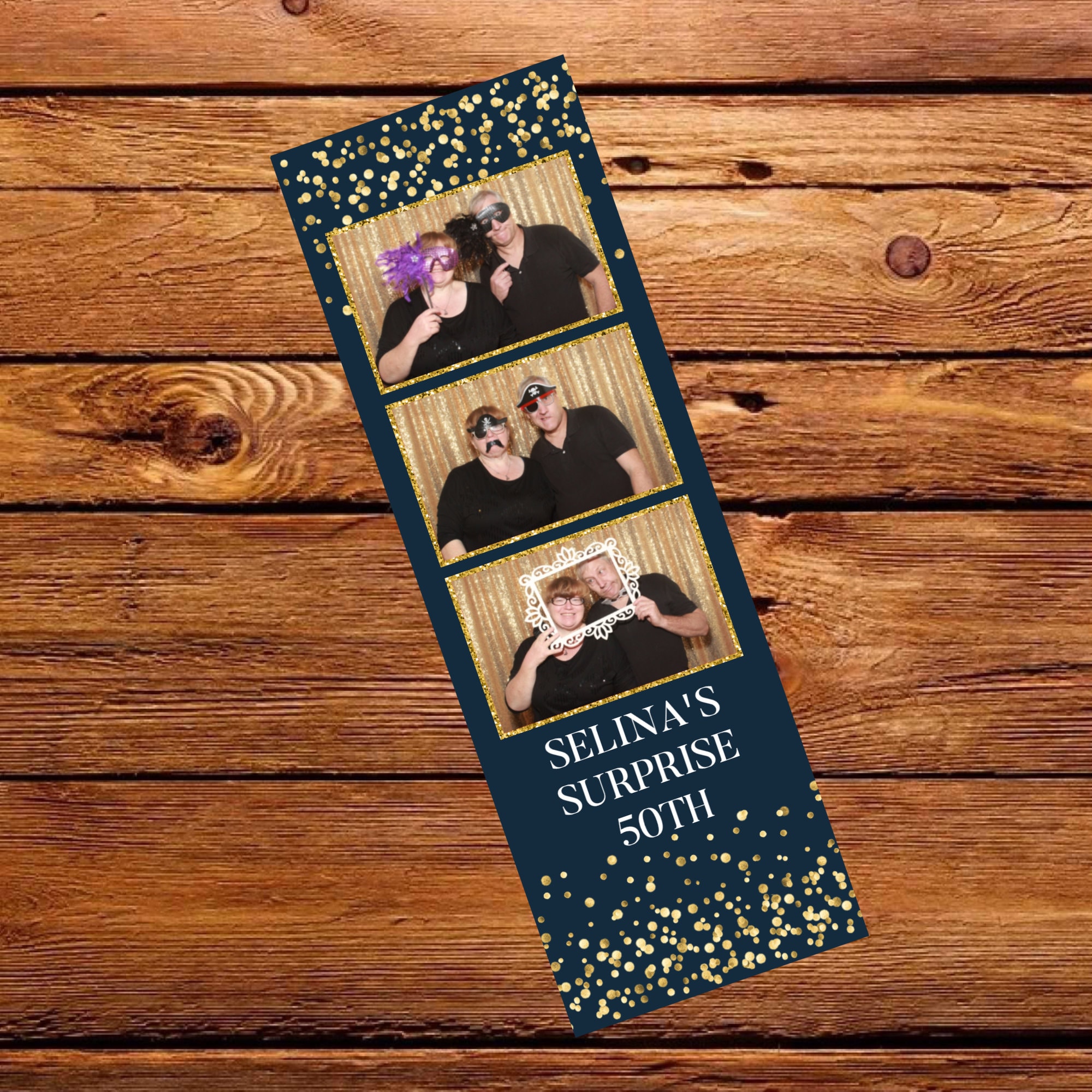 Super Ornate Gold Frames  2×6 inch Wedding & Special Event Photo Booth  Strip Template Design - ProStarra Photo Booth Designs