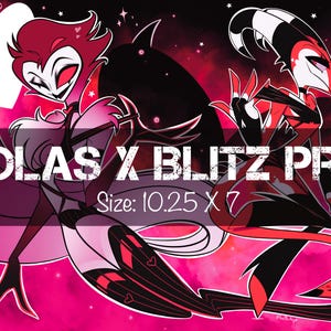 Stolas X Blitz Hellish Valentine Helluva Inspired Art Print