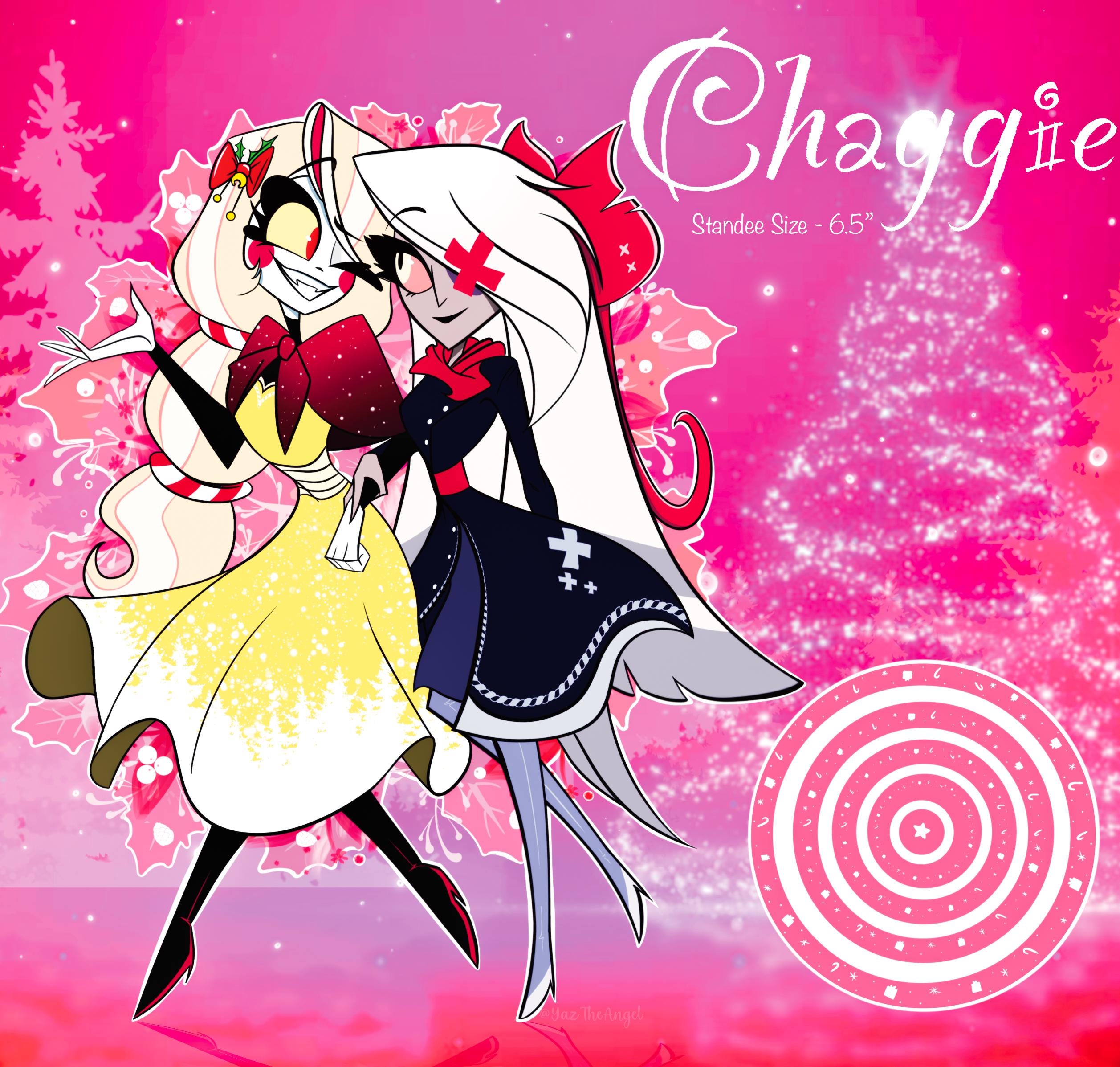 Hellish Holidays - Charlie and Vaggie - Christmas Day Inspired Acrylic Standee