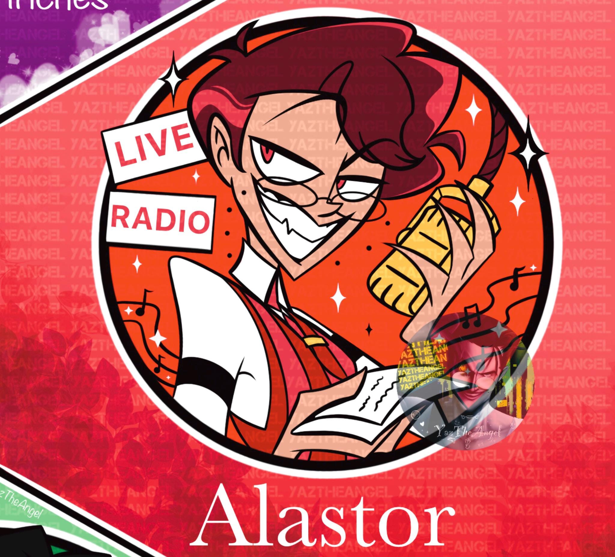 Hazbin Hotel Hellish Haz Men Alastor - Vox - Sir Pentious Human