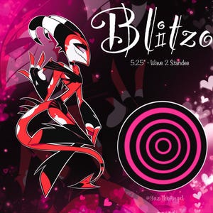 Hellish Valentines Hellaverse Blitzo Inspired Acrylic Standee