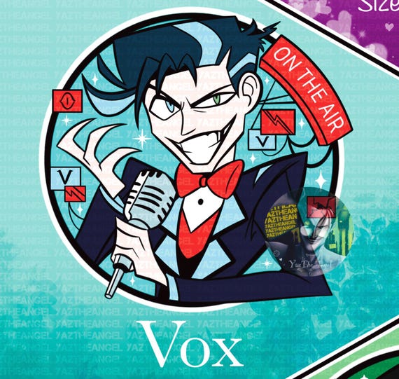 Hazbin Hotel Hellish Haz Men Alastor - Vox - Sir Pentious Human