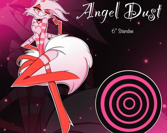 Hazbin Hotel Angel Dust Valentine Inspired Standee