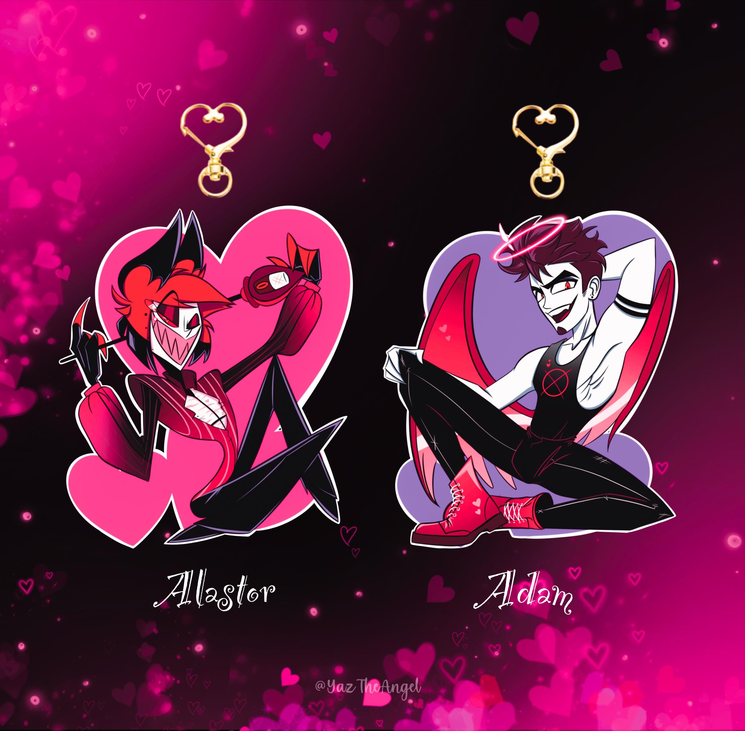 Hellish Valentines Beating Hearts Acrylic Keychain - Etsy UK