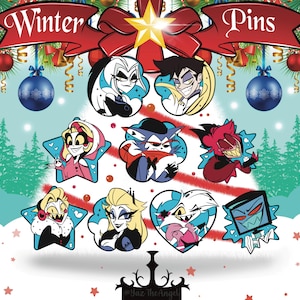 Hellish Holidays A Wintery Christmas Day Hazbin Hotel Soft Enamel Pin
