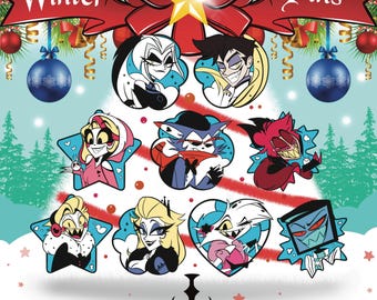 Hellish Holidays A Wintery Christmas Day Hazbin Hotel Soft Enamel Pin