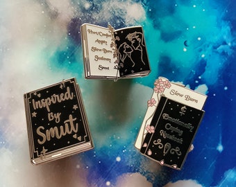 Fan-Fiction Enamel Pin - Emotionally Coping Slow Burn Lovers Inspired By AO3 Smut Fluff - Hard Enamel Pins