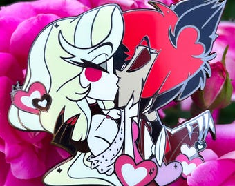 Harde emaille pin Charlastor Spring Lovers