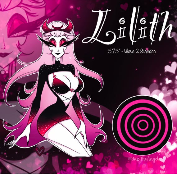 Hellish Valentines Hellaverse Lilith WAVE 2 Inspired Acrylic