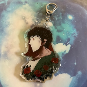 Slasher Charms Two Lovers Of The Boy Horror Movie Brahms Heelshire and Greta Evans Little Broken Souls Inspired Charm Key Chain