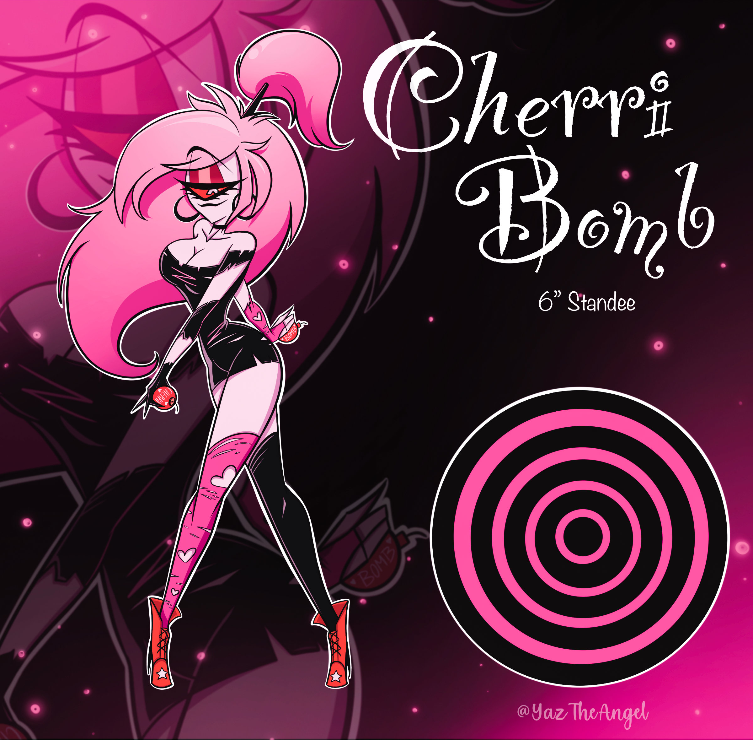 Hazbin Hotel Cherry bomb(チェリーボム)ピンズ Hazbin Hotel Cherry bomb(チェリーボム)ピンズ