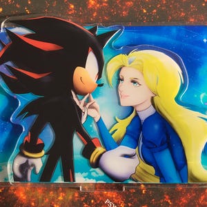 Hedgehog Stars In The Moonlight Shadow and Maria Acrylic Standee