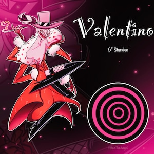 Hazbin Hotel Valentino Valentine Inspired Standee