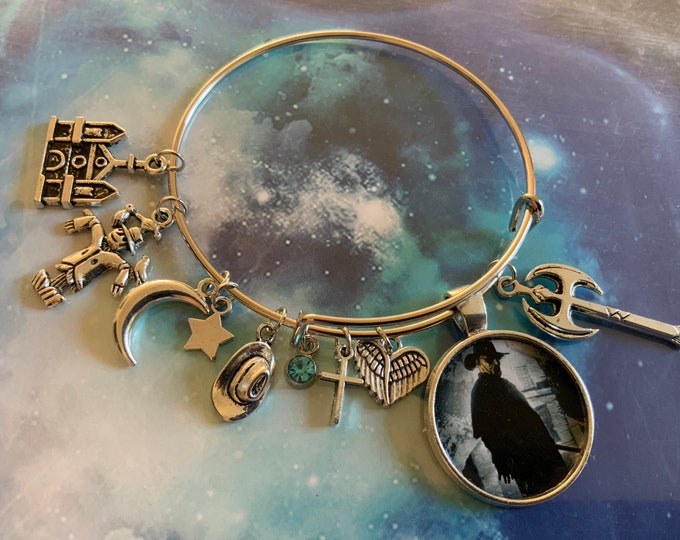 Jeepers Creepers the Bat Outta Hell Inspired Charm Bangle Etsy