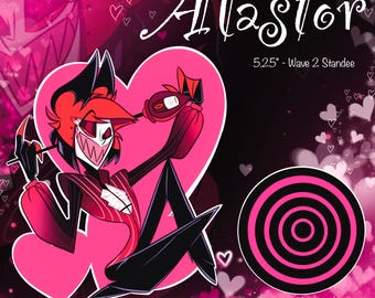 Hellish Valentines Hellaverse ‘Alastor’s Beating Heart’ Inspired Acrylic Standee