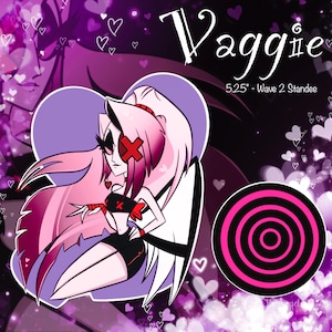Hellish Valentines Hellaverse ‘Vaggie’s Beating Heart’ Inspired Acrylic Standee