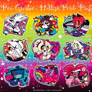 ハズビンホテル　HAZBIN HOTEL VOX VALENTINO アクキー Vox & Valentino Valentine's Keychain Set | Hazbin Hotel