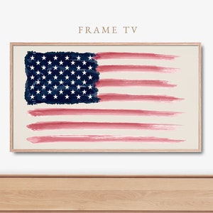 Frame Tv 4th of July Art, 4th of July, Watercolor Abstract Flag Art, Patriotic Decor, Independence Day, Patriotic Printable, Digital Print