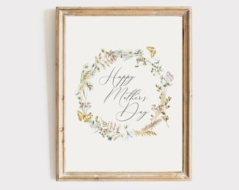 Happy Mother's Day Print, Mum Print, Mum Printable, Mothers Day Gift, Mama Printable, Mum Gift, Digital Print