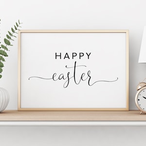 Happy Easter Print | Happy Easter Printable | Happy Easter Art | Happy Easter Poster | Happy Easter Digital | Digital Print