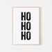 HO HO HO Print Christmas Printable Christmas Wall Art Christmas ...