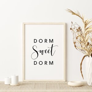 Dorm Sweet Dorm Print Dorm Room Decor Dorm Room Prints Dorm Room ...