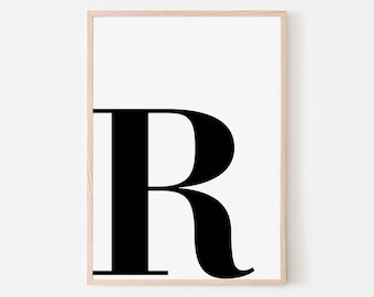 letter r print etsy