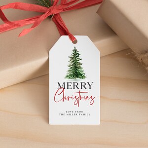 Editable Christmas Tags Christmas Tags Printable Thank You - Etsy