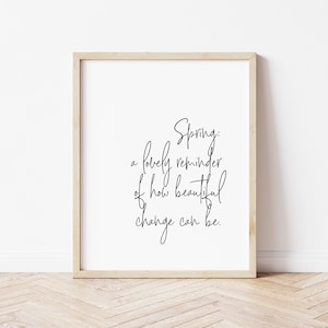 Frühling Eine schöne Erinnerung, Frühling Zitat Druck, Hallo Frühlingsschild, Frühling druckbar, Frühling Wandkunst, Frühling Wand dekor, Digitaldruck