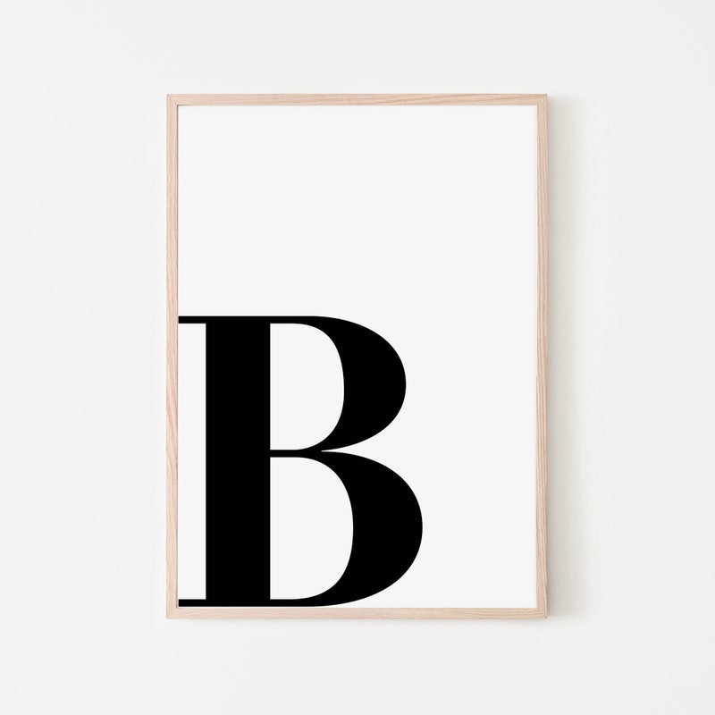 Letter B Poster - Etsy