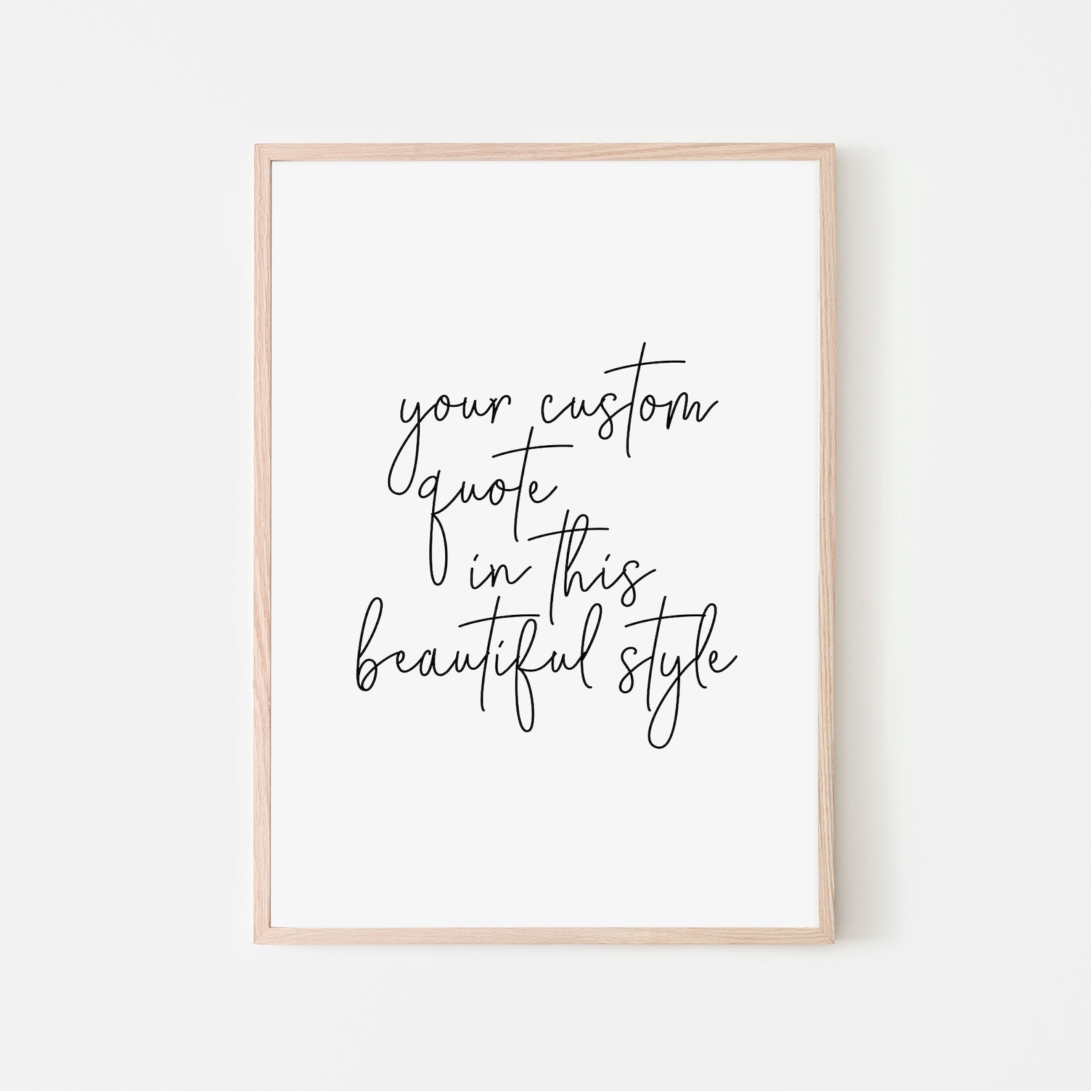 Personalized Quote Print, Custom Typography Art (digital Print) - Etsy
