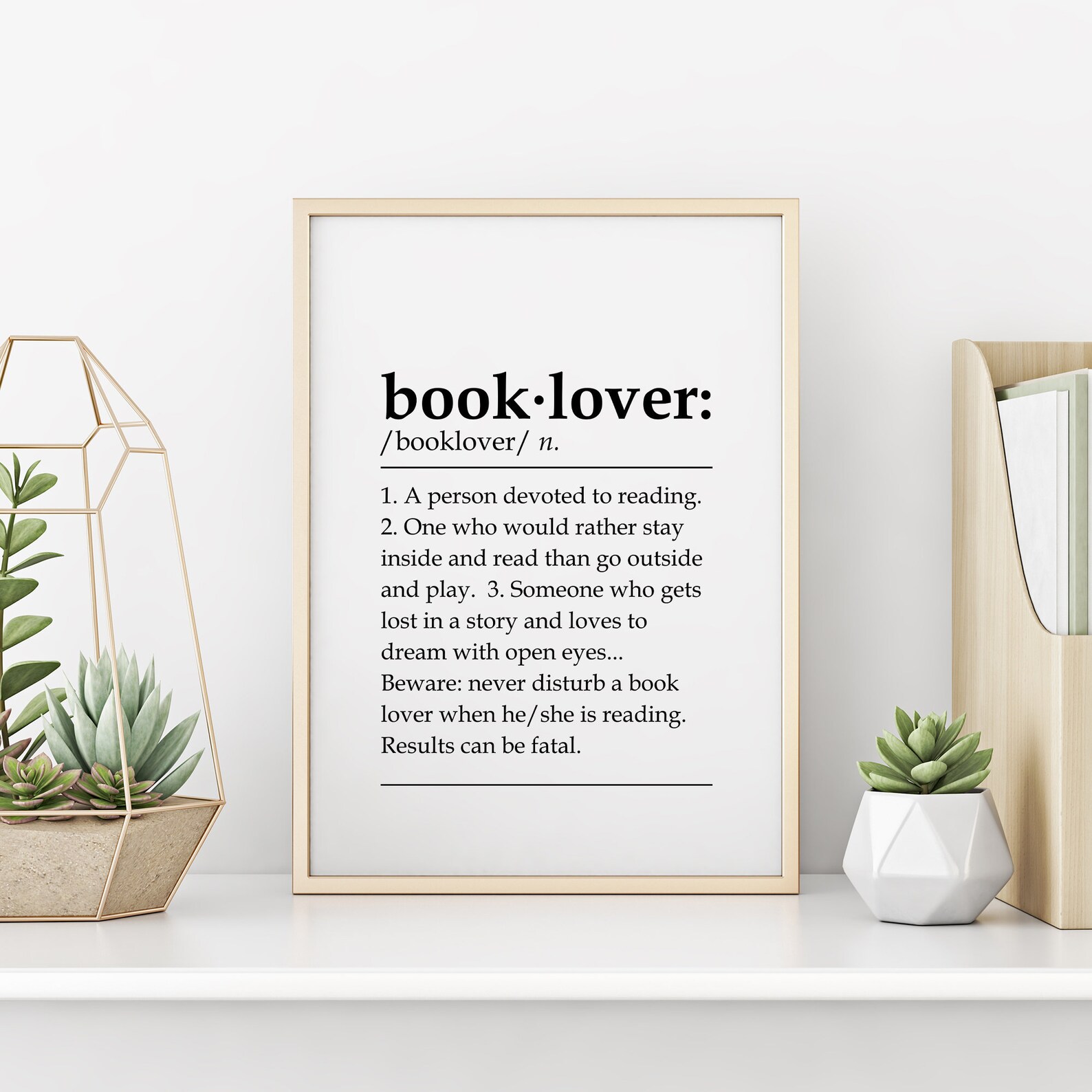 Booklover Definition Booklover Gift Booklover Art Book Etsy