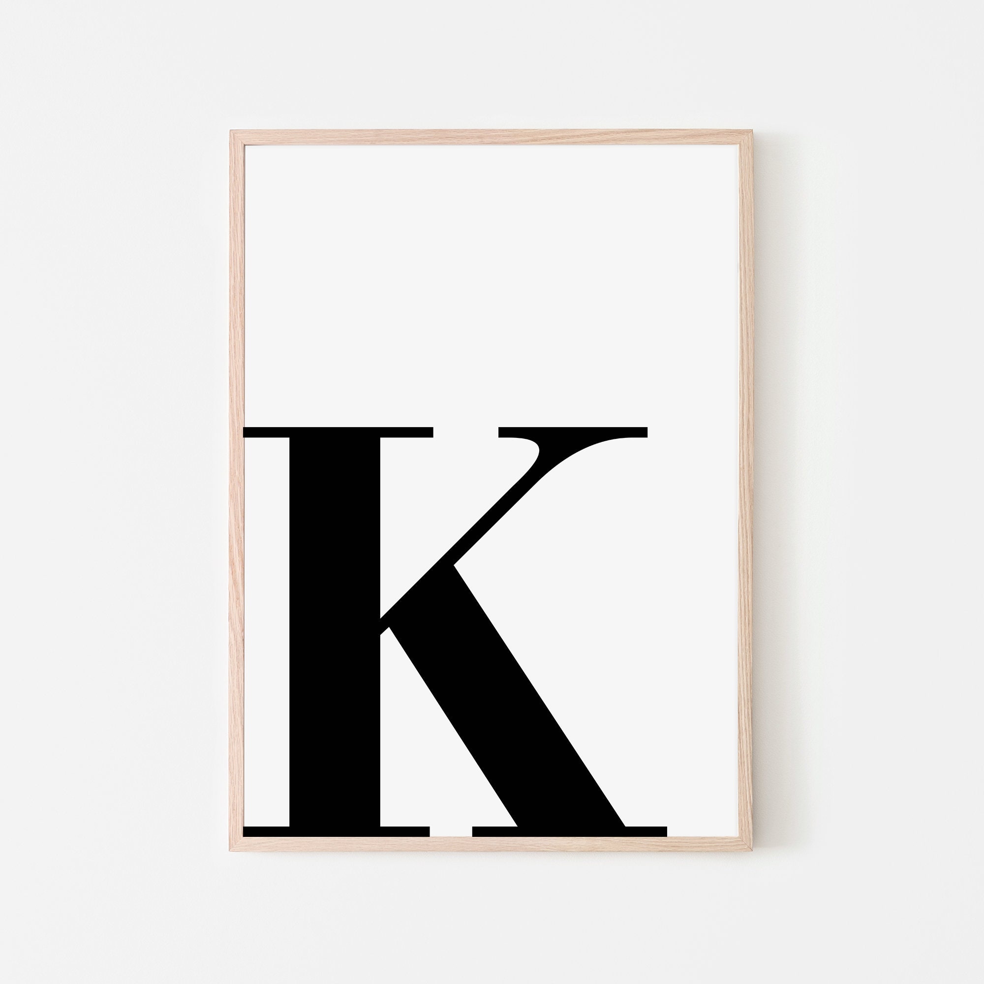 letter k printable etsy