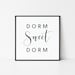 Dorm Sweet Dorm Print Dorm Room Decor Dorm Room Prints Dorm Room ...