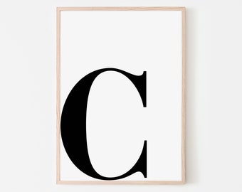 letter c printable etsy