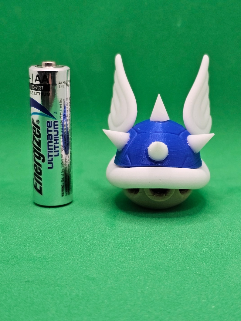 Mini Mario Kart Flying Blue Turtle Shell 1.5 In. (38 Mm) - Etsy