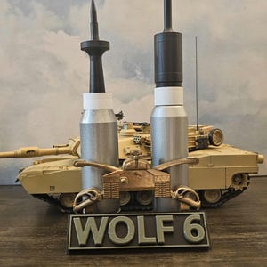 1:6 scale Sabot and Heat rounds with display base