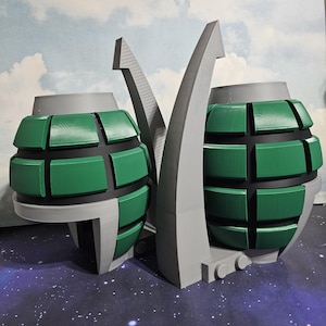 3D printed Katsuki Bakugou Grenade Gauntlets.