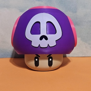 Mega size Poison Power Up Mushroom (Customizable colors!!)