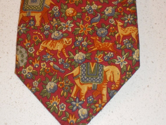 Stunning Mens Vintage Silk Tie by Liberty of Lond… - image 5